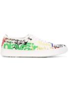 Vivienne Westwood Printed Low-top Sneakers, Men's, Size: 42, Calf Leather/rubber