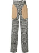 Loewe Houndstooth Patch Pocket Trousers - Black