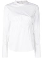 Neil Barrett - Band Collar Top - Women - Cotton/polyamide/spandex/elastane - M, White, Cotton/polyamide/spandex/elastane