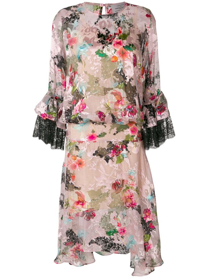 Preen By Thornton Bregazzi Madelaine Dress - Pink & Purple