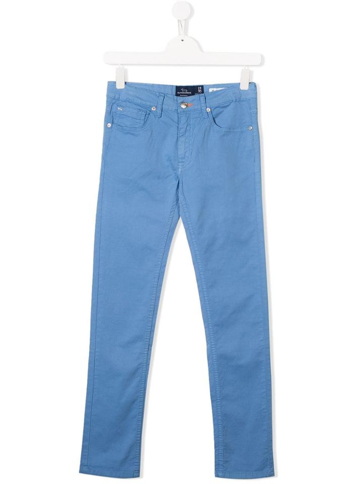 Harmont & Blaine Junior Teen Straight Leg Chinos - Blue