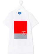 Fay Kids - Printed T-shirt - Kids - Cotton - 4 Yrs, White