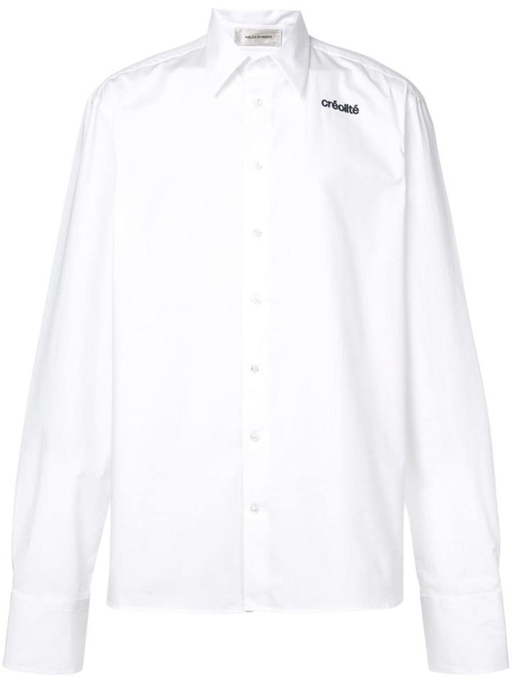 Wales Bonner Créalité Embroidered Shirt - White