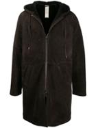 Giorgio Brato Zipped Drawstring Coat - Brown