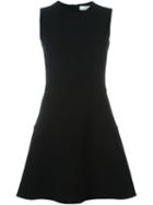 Victoria Beckham Sleeveless Flared Dress, Women's, Size: 12, Black, Triacetate/polyester/silk