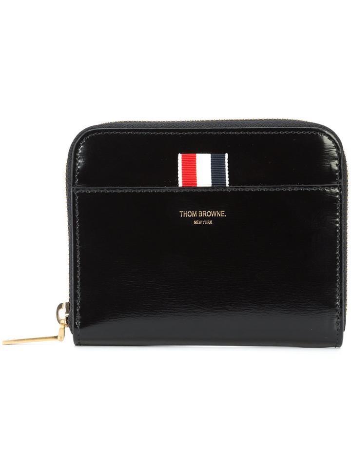 Thom Browne Short Zip Around Purse - Black