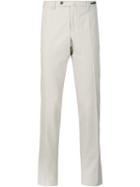 Pt01 'northern Lights' Tapered Trousers, Men's, Size: 50, Nude/neutrals, Cotton/spandex/elastane