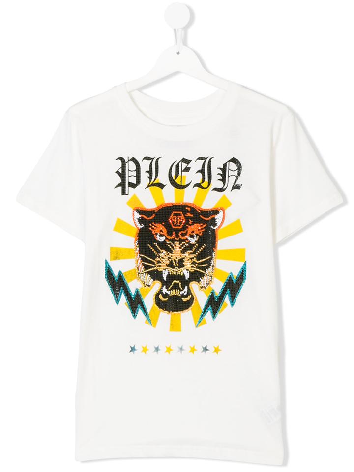 Philipp Plein Junior Teen Dacio Plein T-shirt - White