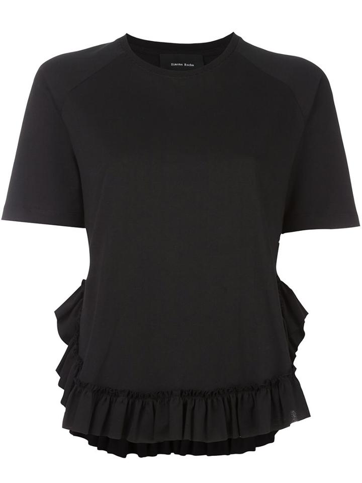 Simone Rocha Ruffled Hem T-shirt