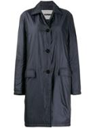 Jil Sander Classic Fitted Trench Coat - Blue