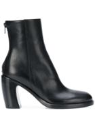 Ann Demeulemeester Rear-zip Ankle Boots - Black