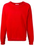 Pierre Balmain Embossed Logo Sweatshirt, Men's, Size: 48, Red, Cotton