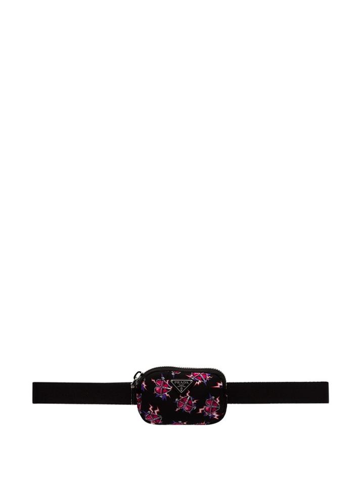 Prada Prada Nyln Heart Pch W Blt - Black