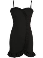 Likely Ruffled Trim Mini Dress - Black