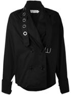 Marques'almeida Strappy Double-breasted Coat - Black