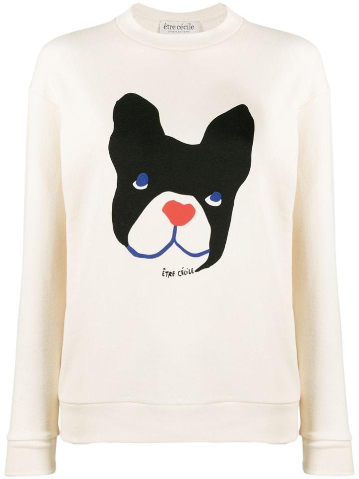 Être Cécile Big Dog Boyfriend Sweatshirt - Neutrals