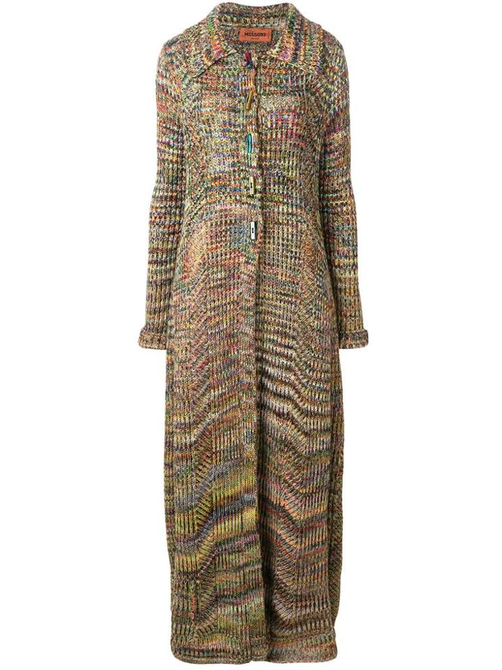 Missoni Long Cardi-coat - Green