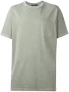T By Alexander Wang Round Neck T-shirt, Men's, Size: Xs, Green, Cotton