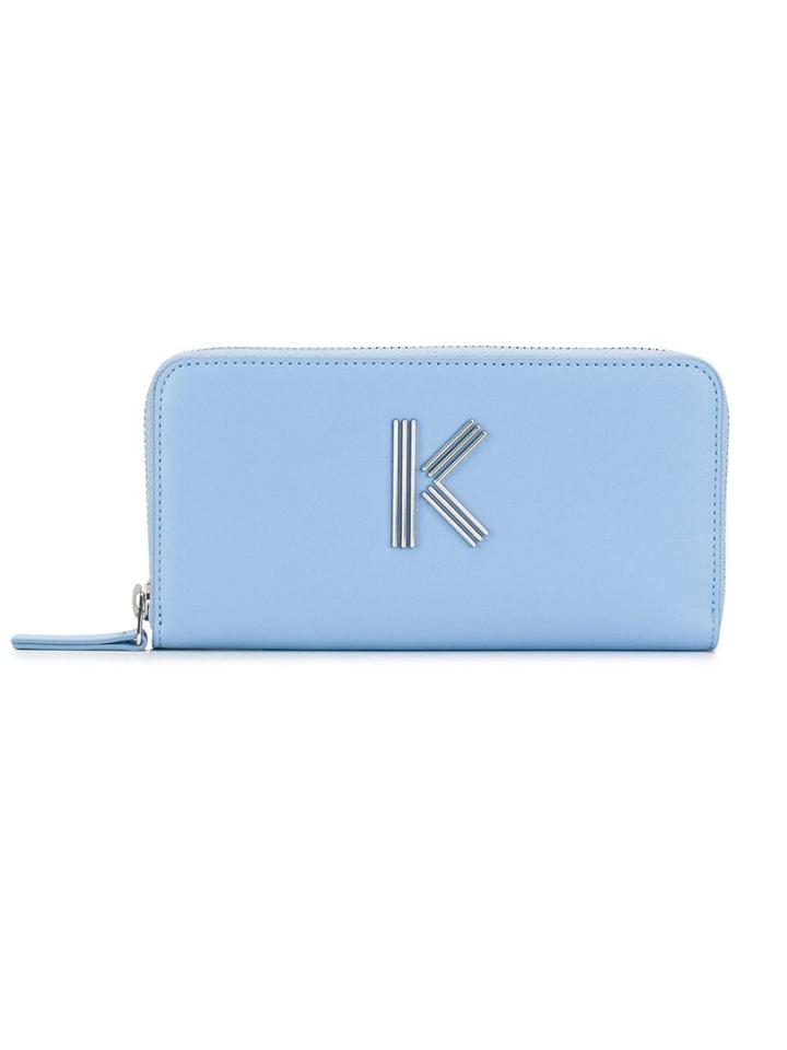 Kenzo All-around Zip Wallet - Blue