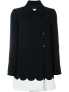 Red Valentino Contrasting Hem A-line Coat