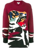 Kenzo Oversized Tiger Sweater - Red