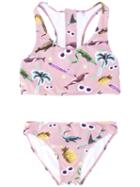 Stella Mccartney Kids - Printed Bikini - Kids - Polyester/spandex/elastane/polyimide - 14 Yrs, Girl's, Pink/purple