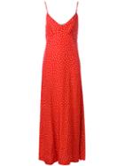P.a.r.o.s.h. Polka Dot Dress, Women's, Size: Medium, Red, Silk