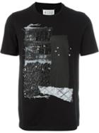 Maison Margiela Abstract Print T-shirt, Men's, Size: 50, Black, Cotton