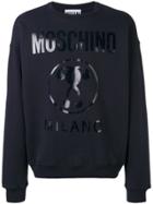 Moschino Double Question Mark Logo Sweatshirt - Blue