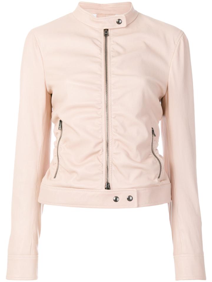 Tom Ford Zipped Bomber Jacket - Pink & Purple