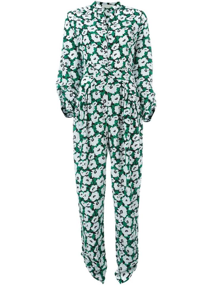 Stella Mccartney Monia Floral Jumpsuit, Women's, Size: 42, Black, Silk