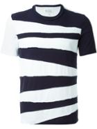 Maison Margiela Striped Panelled T-shirt