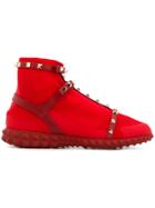 Valentino Garavani Rockstud Sneakers - Red