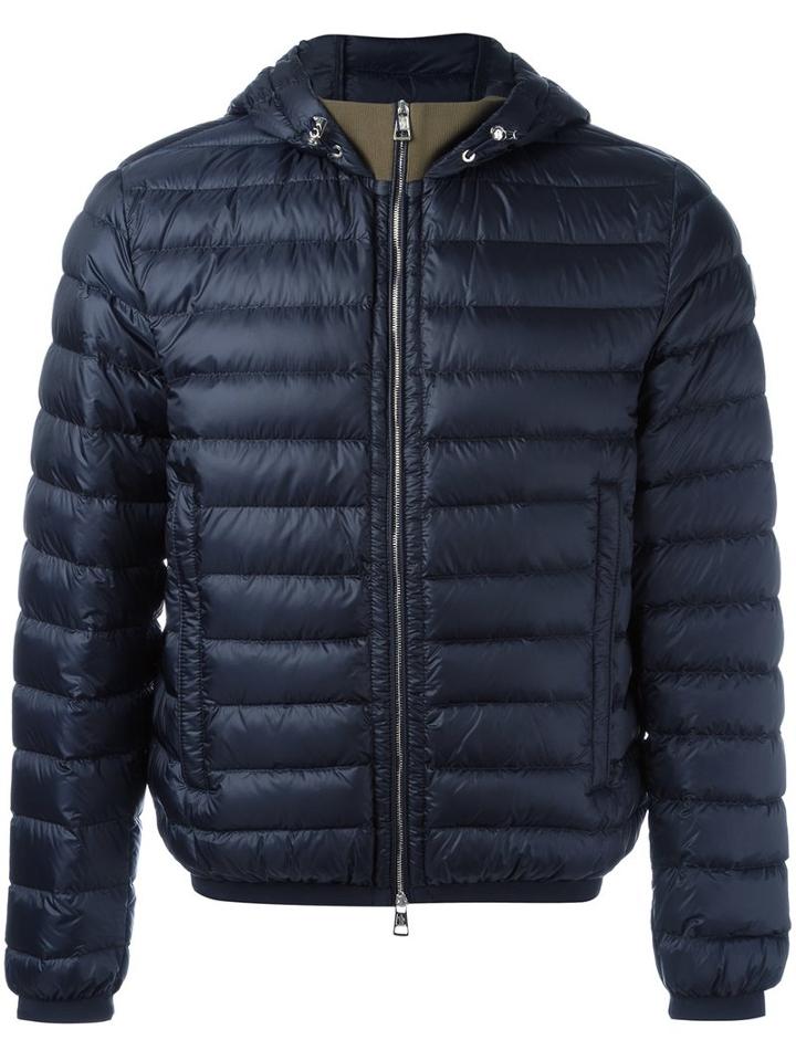 Moncler Cedrick Padded Jacket, Men's, Size: 2, Blue, Feather Down/polyamide/goose Down