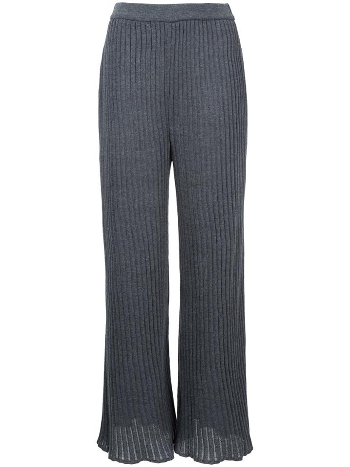 G.v.g.v. Ribbed Knit Pants - Grey