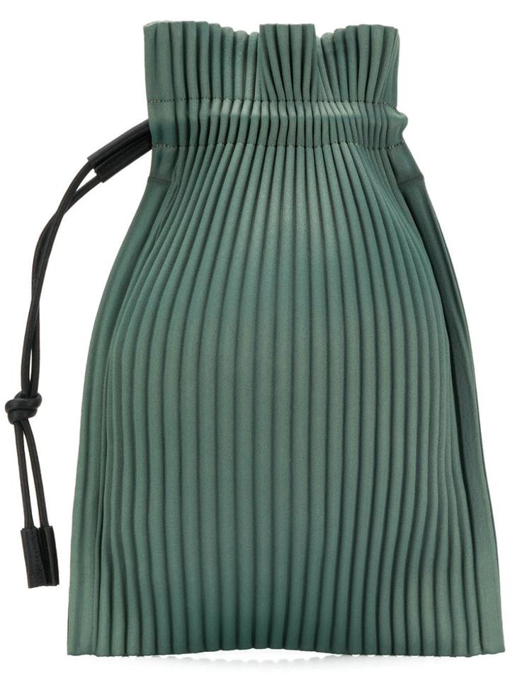Homme Plissé Issey Miyake Pleated Tote Bag - Green