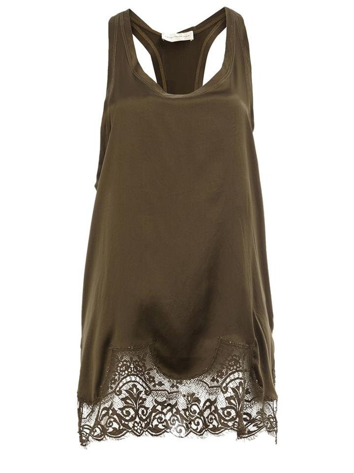 Faith Connexion Lace Hem Tank Top