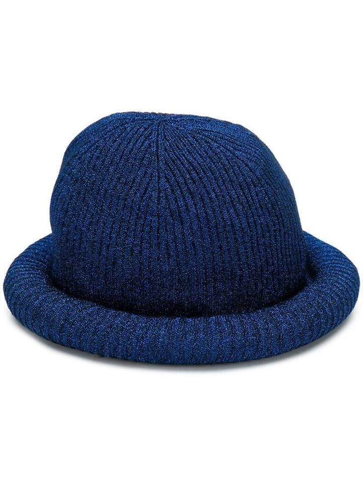 Missoni Ribbed Knit Hat - Blue