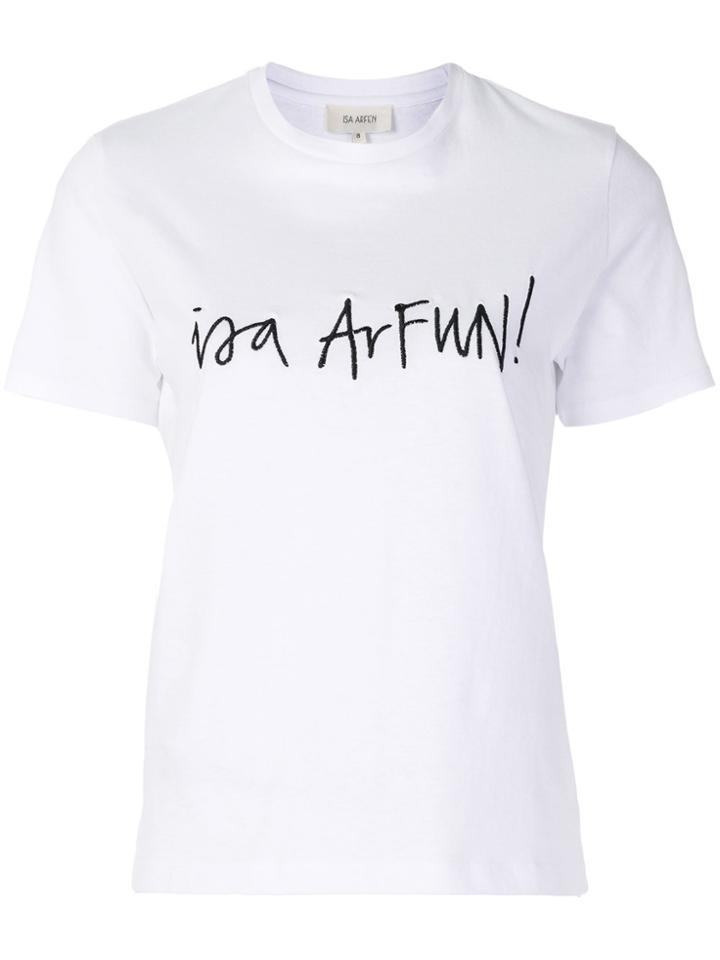 Isa Arfen Logo Print T-shirt - White