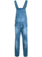 Givenchy Distressed Effect Dungarees, Men's, Size: Medium, Blue, Cotton