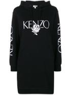 Kenzo Embroidered Rose Dress - Black