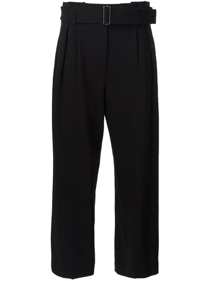 A.l.c. Cropped Trousers, Women's, Size: 8, Black, Viscose