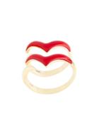 Gisele For Eshvi 'fly With Me' Ring, Women's, Size: 56, Red