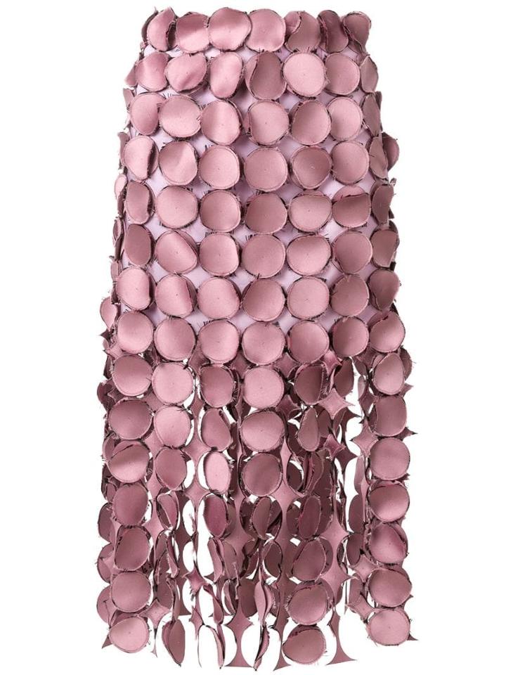Loewe Dot Cut Out Skirt - Pink