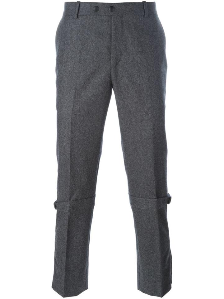 Alexander Mcqueen Strap Detailed Slim-fit Trousers