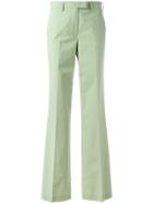 Etro High-waisted Flared Trousers - Green