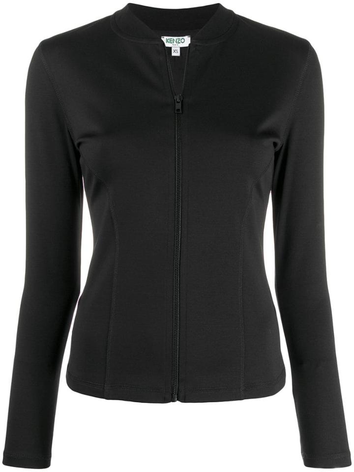 Kenzo Logo Zipped Jacket - Black
