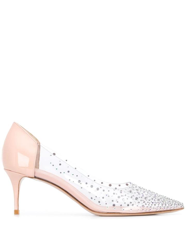 Le Silla Crystal-embellished Pumps - Neutrals