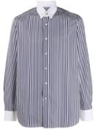 Tagliatore Stripe Shirt - White