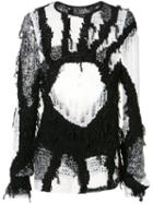 Ann Demeulemeester - Open Knit Jumper - Men - Silk/cotton - S, Black, Silk/cotton